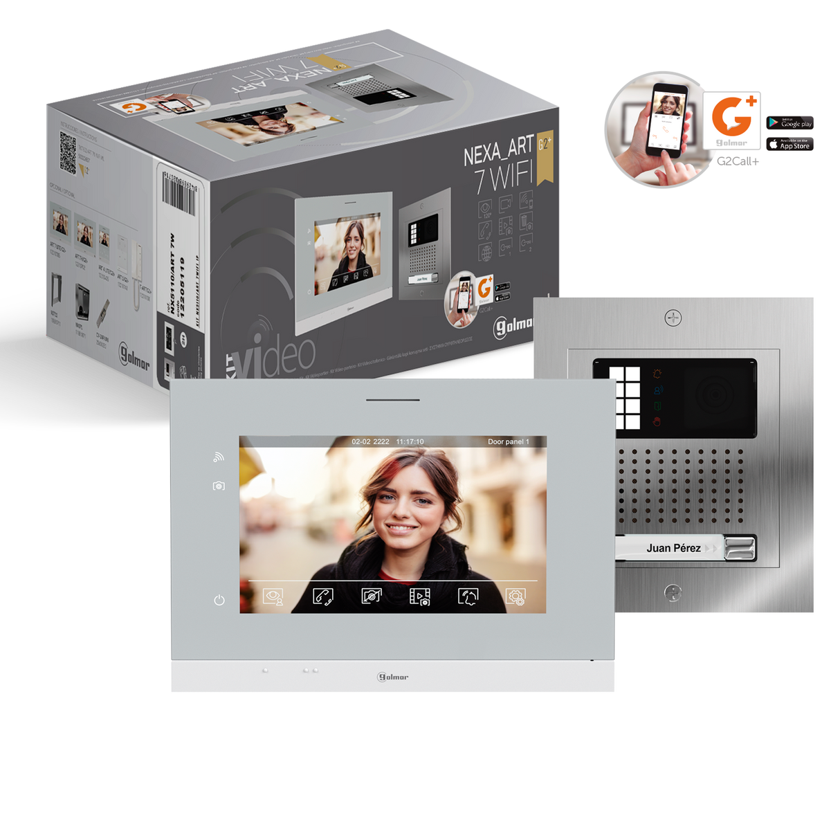 Kit video de 1 línea NX5110 / ART 7W  con Wi-fi integrado