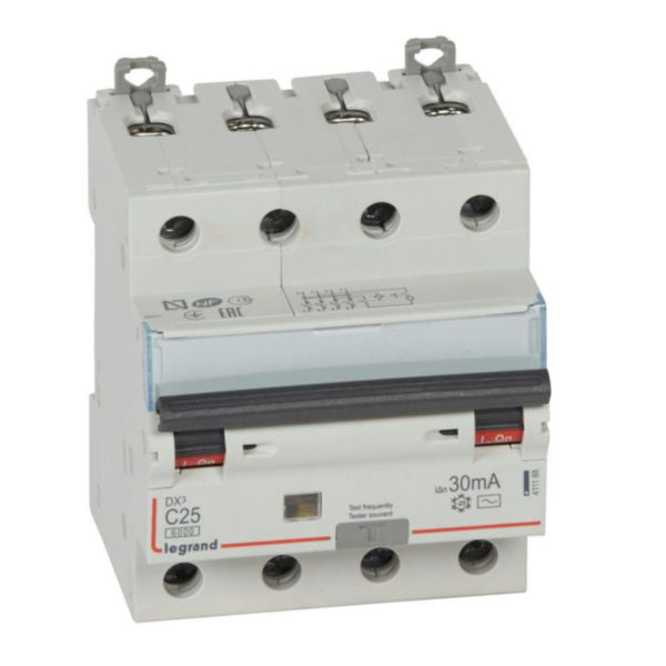 Magnetotérmico Diferencial DX³ - 4 Polos - 25A / 30mA - Tipo AC
