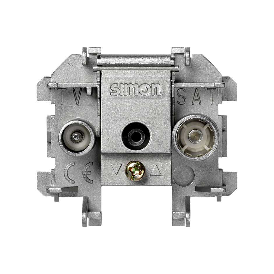 Toma de señal modular R-TV+SAT final Simon 73