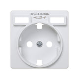 Tapa para la base de enchufe schuko con 2 cargadores USB tipo A 10,5W  Simon 82