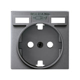 Tapa para la base de enchufe schuko con 2 cargadores USB tipo A 10,5W  Simon 82