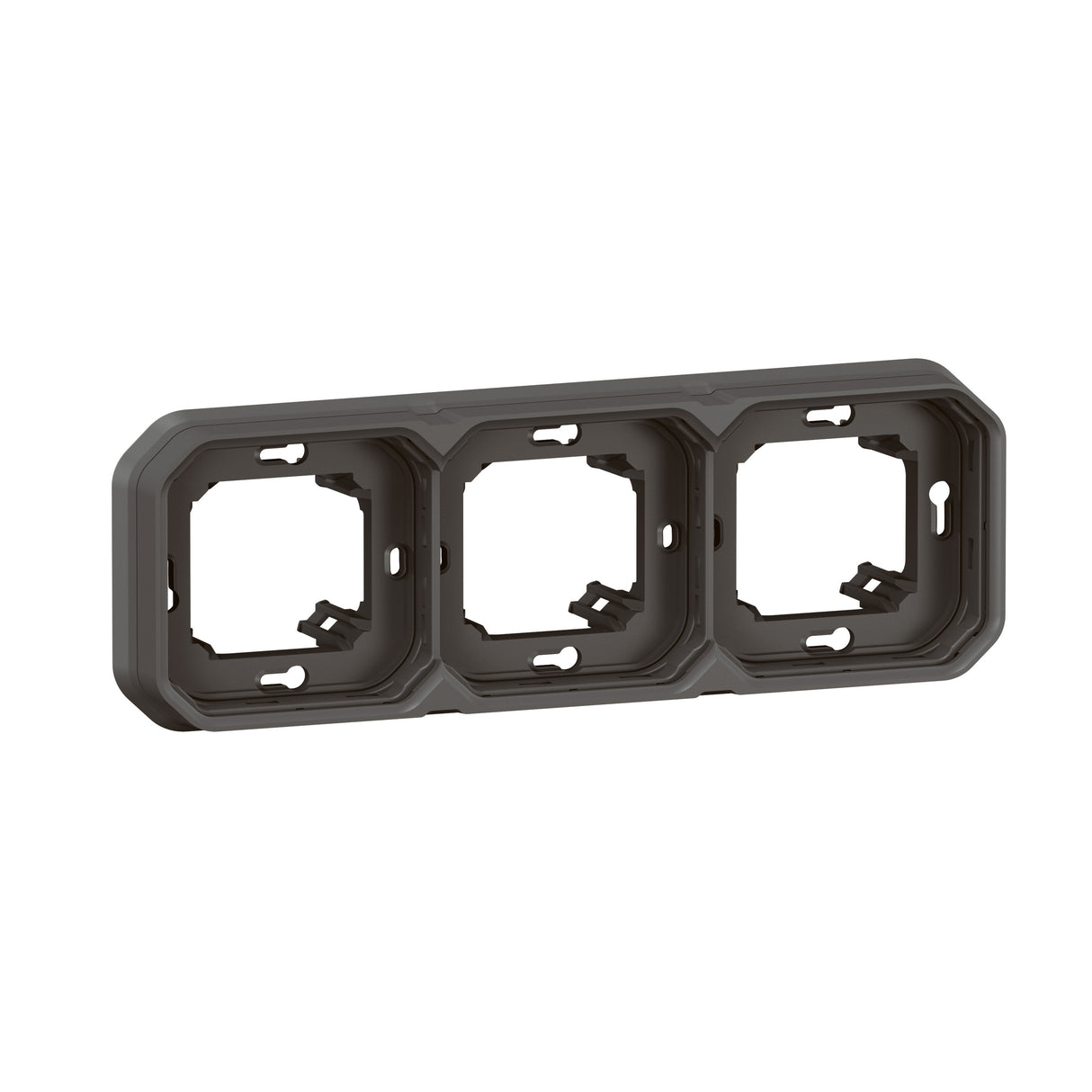 Marco de empotrar Plexo modular de 3 elementos