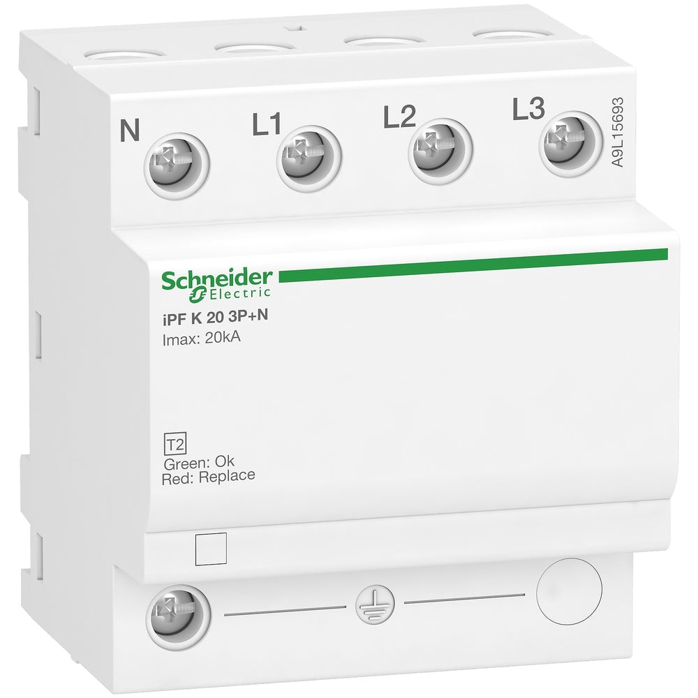 Limitador de sobretensiones transitorias tipo 2; Acti9 iPF K; 3P+N; 40 kA; 340V