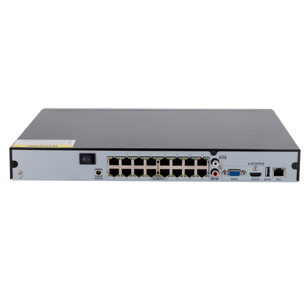 Grabador NVR para cámaras IP 16CH SF-NVR6216-16P-B2